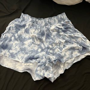 Navy and white PINK flowy shorts